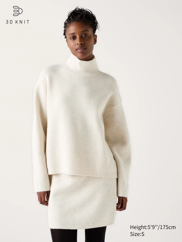 Mini Jupe en Maille Soufflée Yarn 3D pour Femme | UNIQLO FR