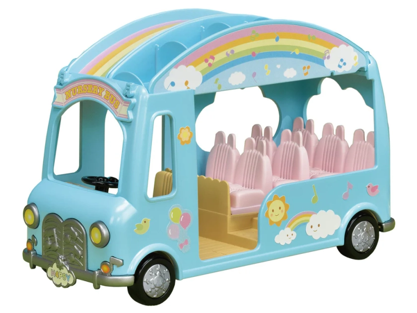 Rainbow Nursery School Bus S-62 Sylvanian Families Japan Calico Critters - VeryGoods.JP