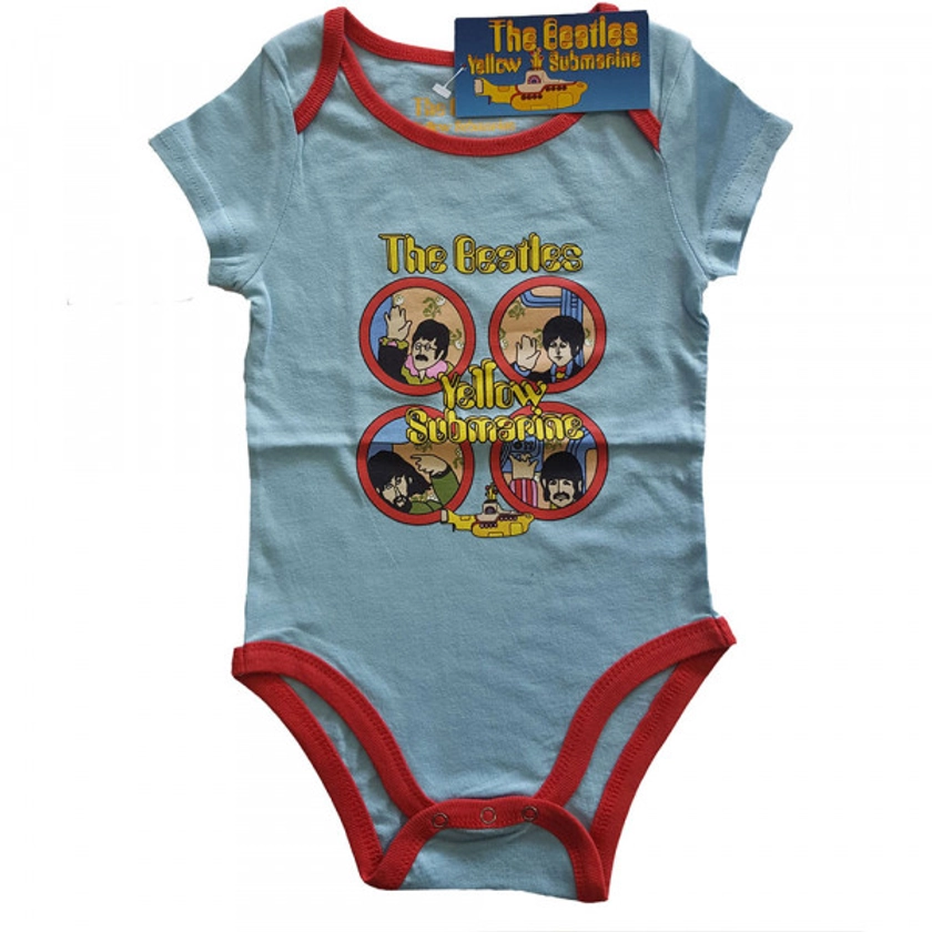 The Beatles Baby Grow Yellow Submarine two-tone