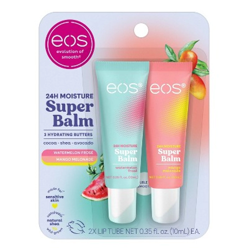 eos 24H Moisture Super Balm - Mango Melonade & Watermelon Frosé - 0.35 fl oz/2pk