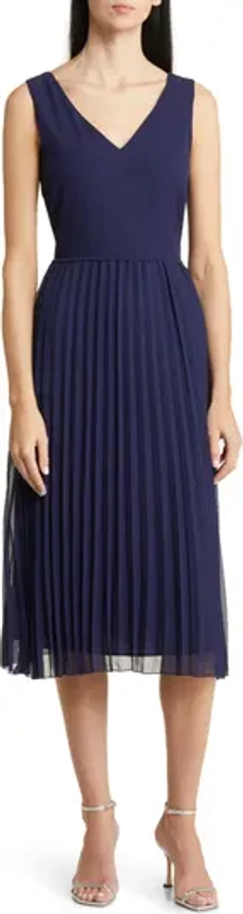 Sam Edelman Pleated Skirt Sleeveless Dress | Nordstrom
