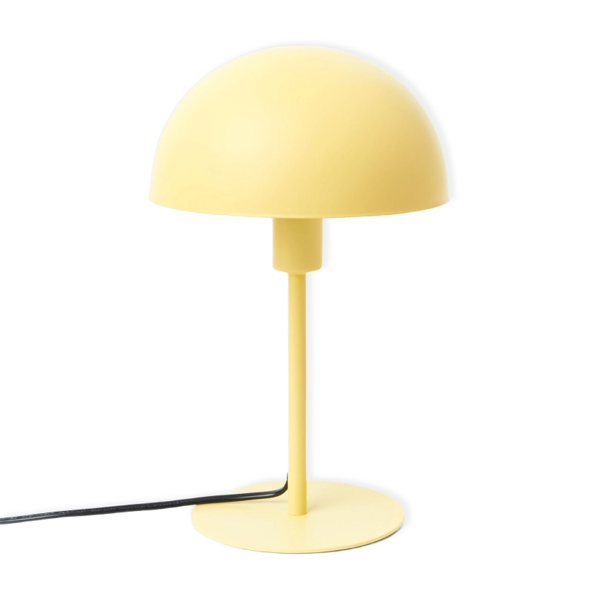 Bordslampa i metall LUNA i Light Yellow från Åhléns Home | Åhlens