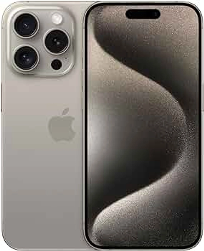 Apple iPhone 15 Pro (1 TB) - Natural Titanium (Renewed)