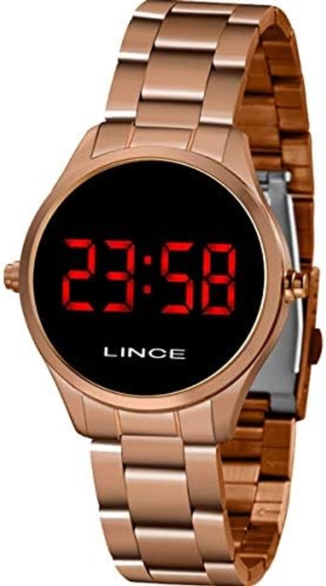 Relógio Lince Feminino Digital Led Mdr4618l Vxrx Rose | Amazon.com.br