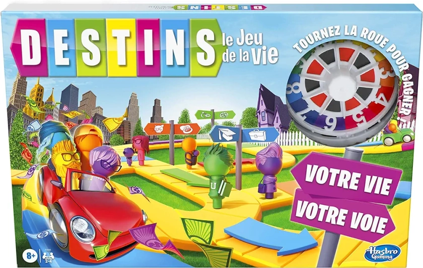 Destins Le Jeu de la Vie, Jeu de Plateau Familial pour Enfants, à partir de 8 Ans