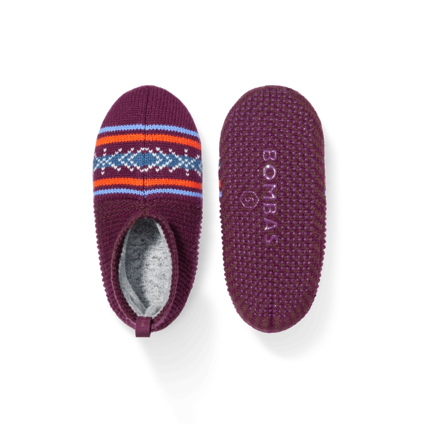 Women's Patterned Gripper Slipper