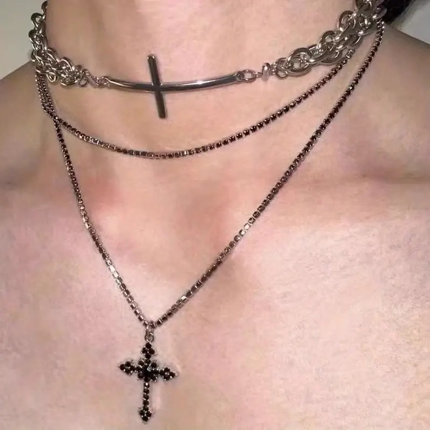 Goth Cross Men - Temu