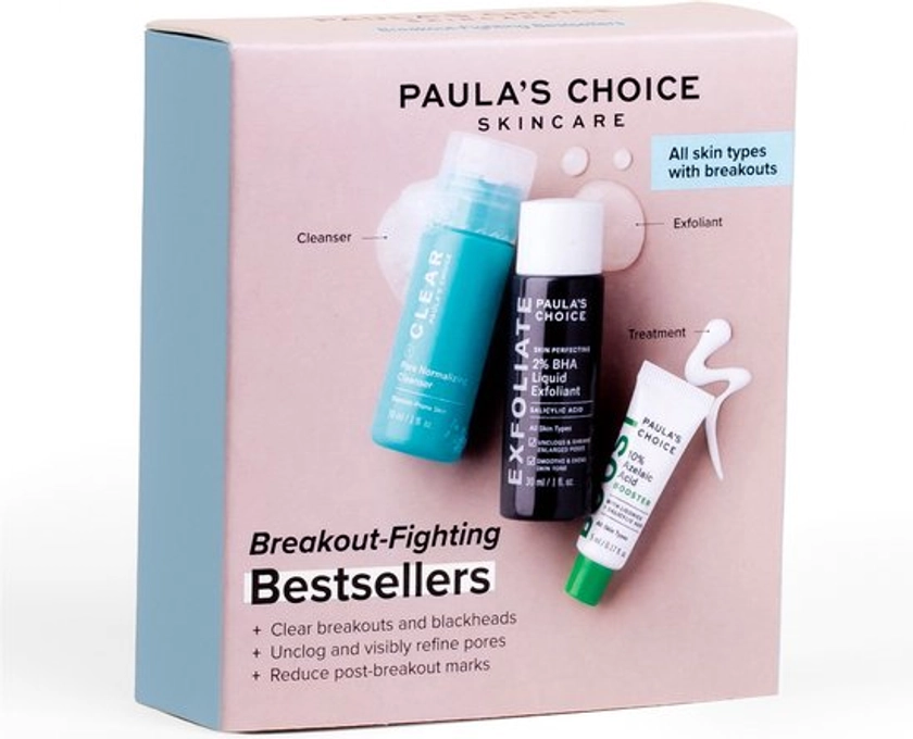 Paula's Choice Mini-Kit Eerste Hulp Bij Puistjes - 3 Bestsellers - Alle Huidtypen - Reis Formaat