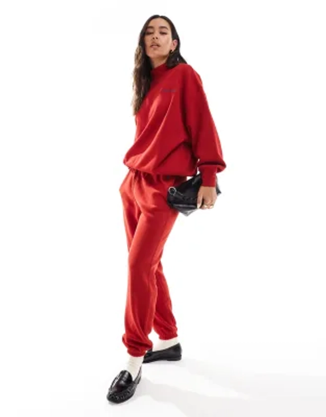 Polo Ralph Lauren - Pantalon de jogging resserré aux chevilles avec logo emblématique - Rouge