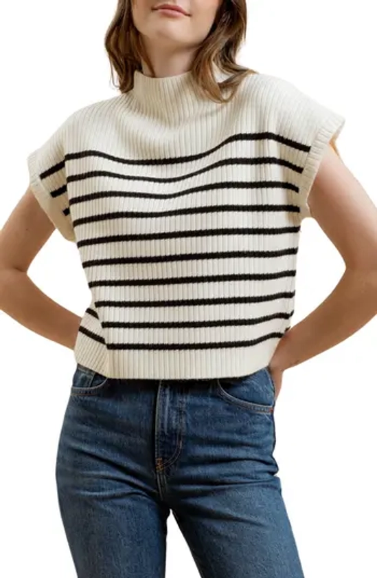 Stripe Dolman Sleeve Sweater