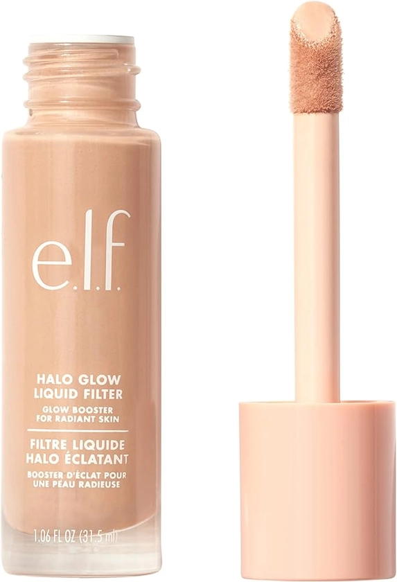 e.l.f. Halo Glow Liquid Filter, Complexion Booster For A Glowing, Soft-Focus Look, Infused With Hyaluronic Acid, Vegan & Cruelty-Free, 4 Medium