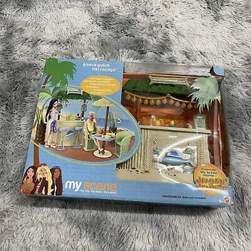 Barbie My Scene JAMMIN in JAMAICA Guava Gulch Hawaiian Tiki Lounge PLAYSET NIB