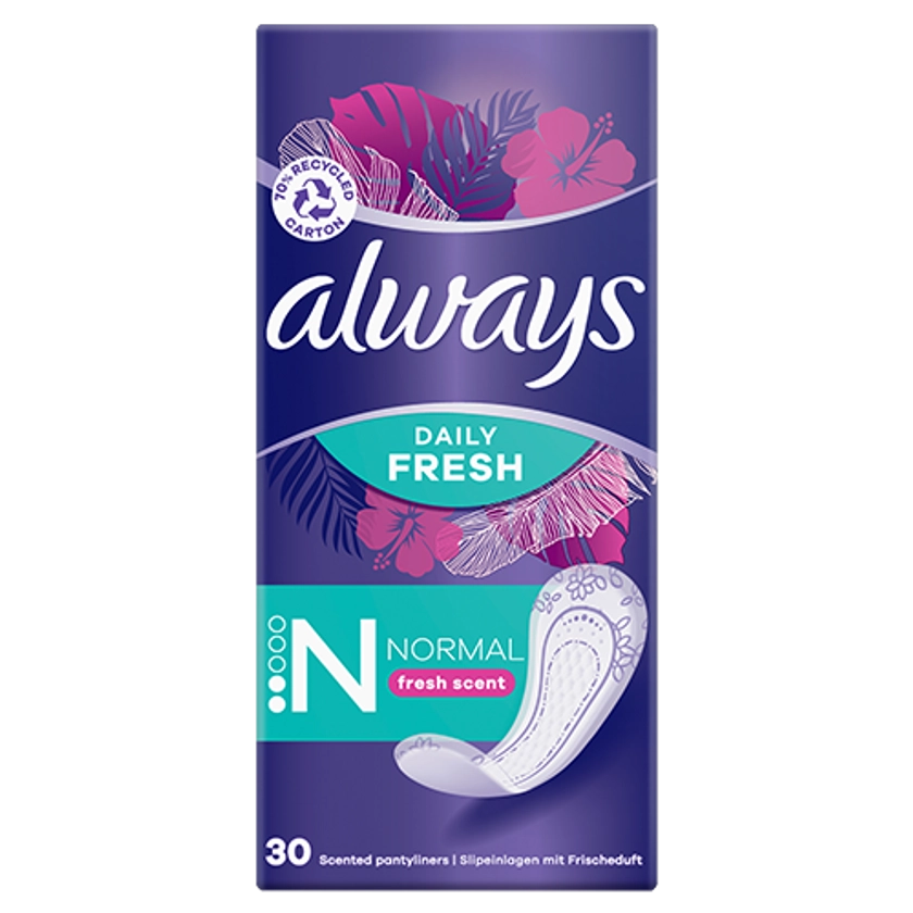 Protège-slips Always Daily Fresh Normal Parfum Frais