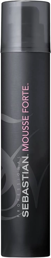 Sebastian Professional Mousse Forte Styling Mousse, Anti Frizz, Strong Hold, Volume Boost for Curly and Wavy Hair, Professional Hair Care, 200ml
