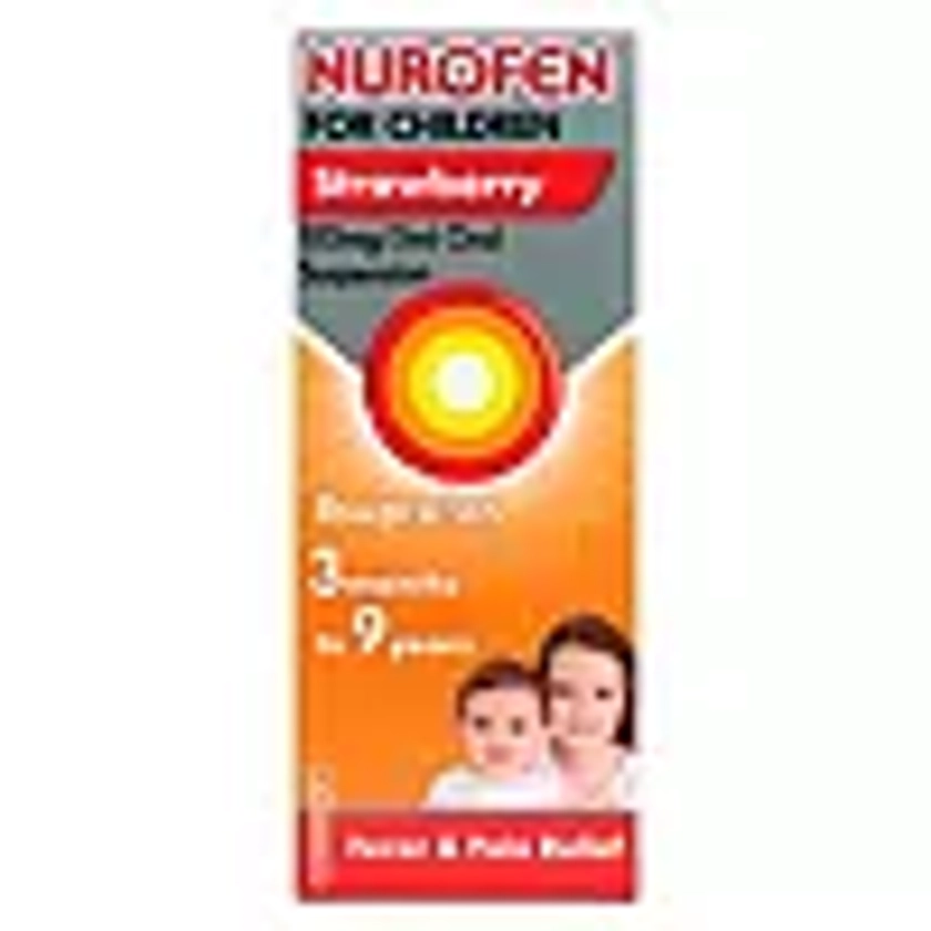 Nurofen for Children 3mths - 9yrs Ibuprofen - Strawberry 100ml
