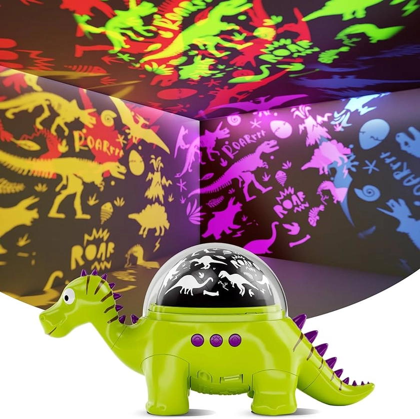 Amazon.com: Dan&Darci Dino Projector Night Light for Kid Bedroom - Dinosaur Toys for Kids 3-5, Boys Gift, Toddler, Birthday Gifts Ages 3, 4, 5, 6, 7 Year Old Boy - Room Night Light, Ceiling Lamp Nightlight Toy : Home & Kitchen