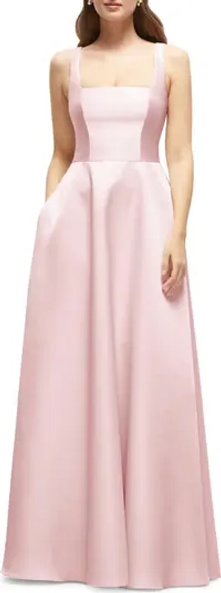 Dessy Collection Sleeveless Satin Gown | Nordstrom