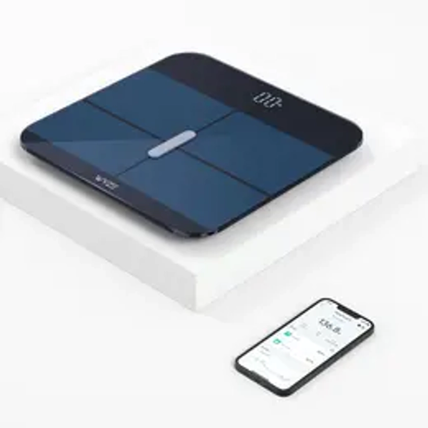 Wyze Scale X — Bluetooth Smart Weight Scale, ITO Glass for Body Composition Measurements (Weight Loss, BMI, Fat, Water, Muscle Mass etc.), Supports Fitbit/Apple Health/Google Fit, Heart Rate Monitor, Fitness Features & Goals, New Years Weighing Scale