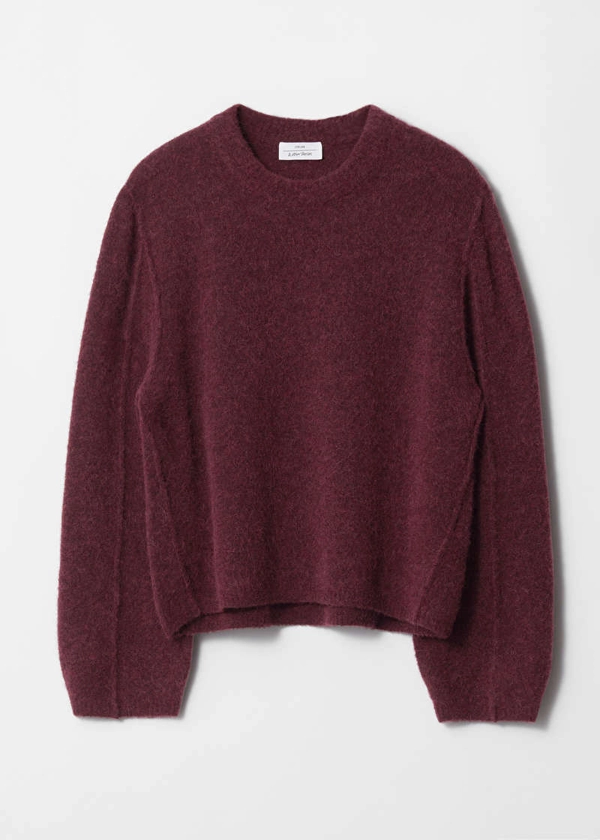 Alpaca-Blend Knit Sweater - Dark Red - Sweaters - & Other Stories US