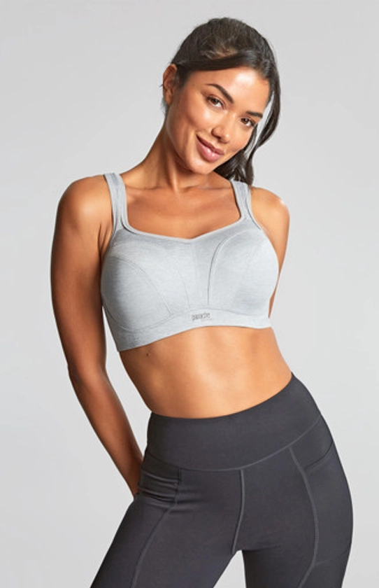 Panache Power Wired Sports Bra - Grey Marl | Panache Lingerie