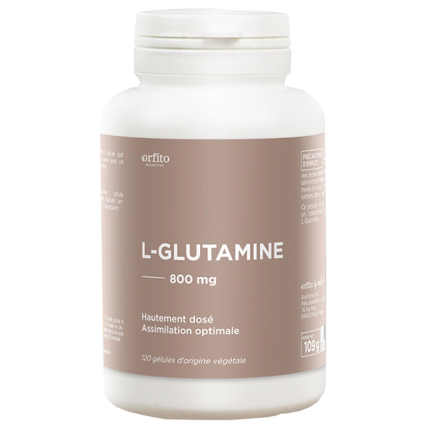 L-glutamine 800 mg - 60 gélules - Orfito