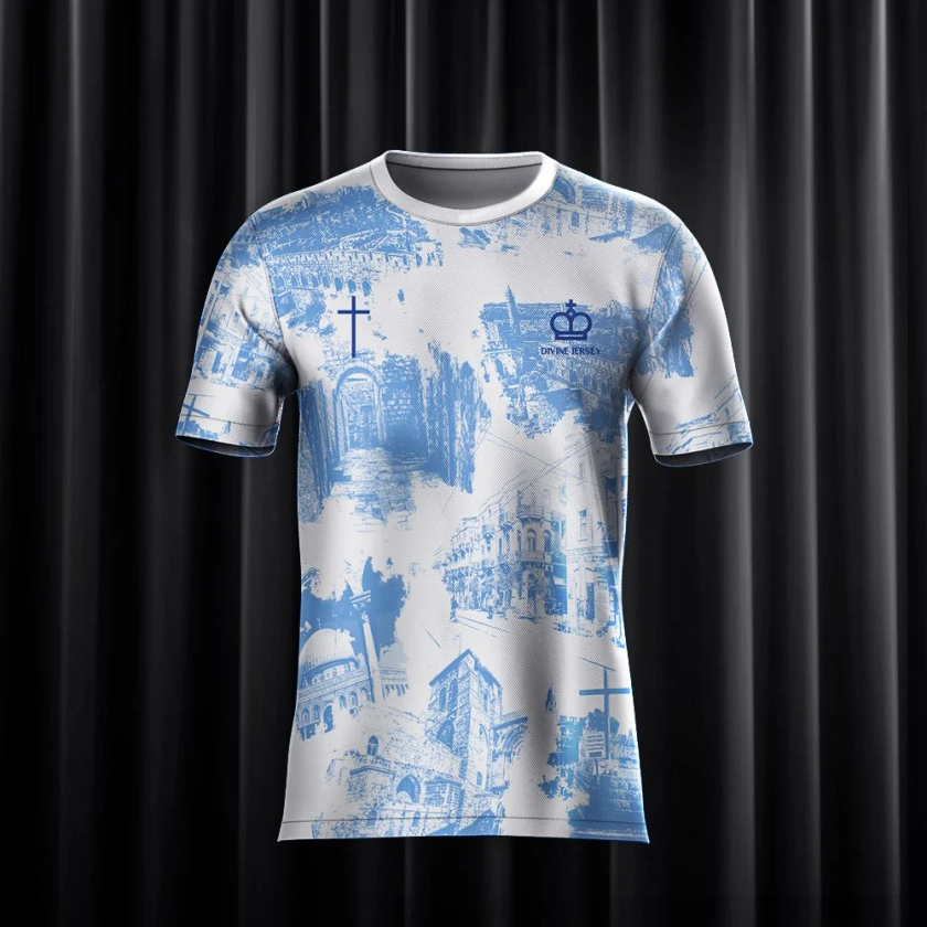 Maillot Chrétien Bleu- Divine Jersey™