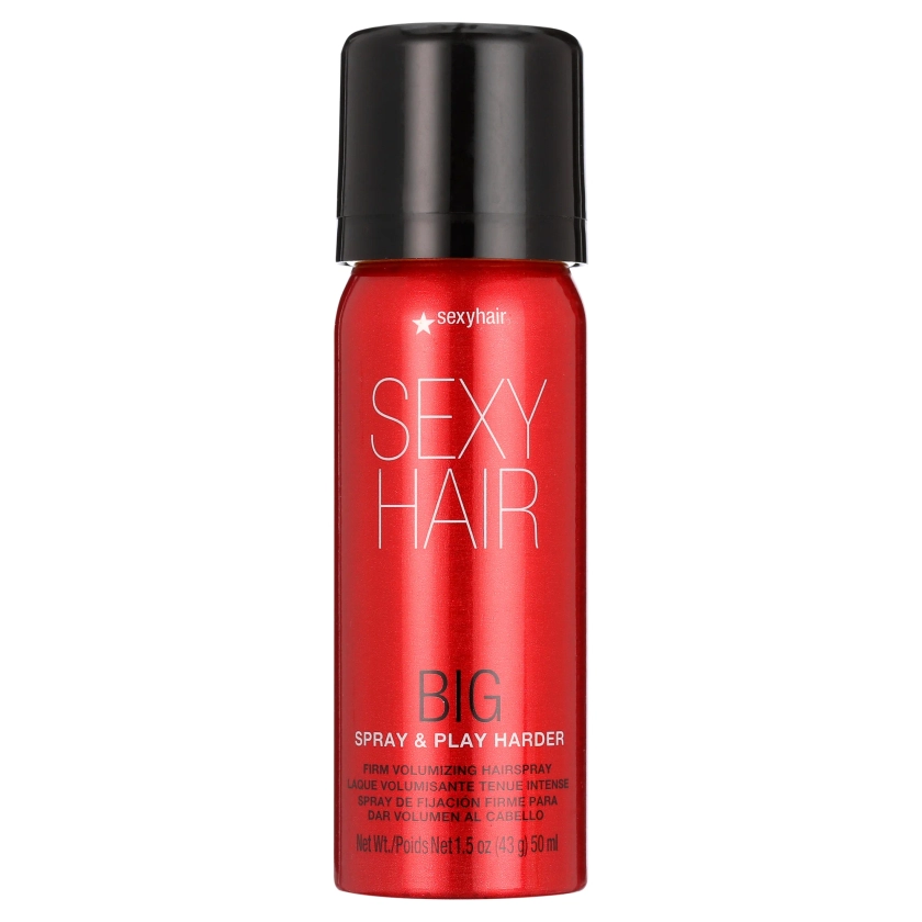 SexyHair Big Spray & Play Harder Firm Volumizing Hairspray Travel Size, 1.5 oz.