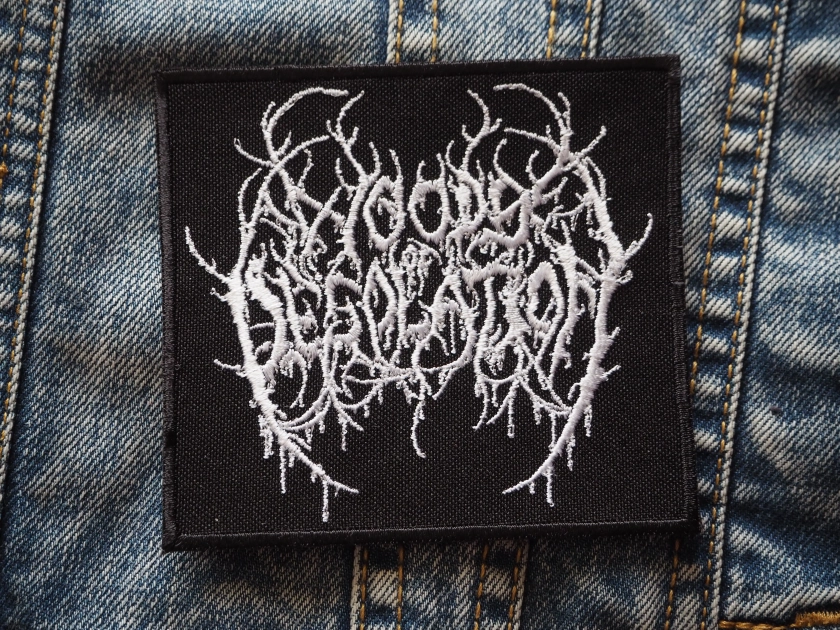 Woos Of Desolation Black Metal Embroidered Patch