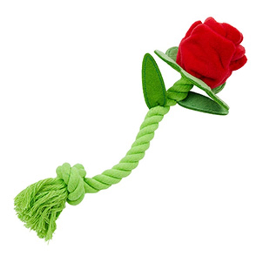 Pets at Home Rope and Plush Rose Dog Toy | Pets At Home