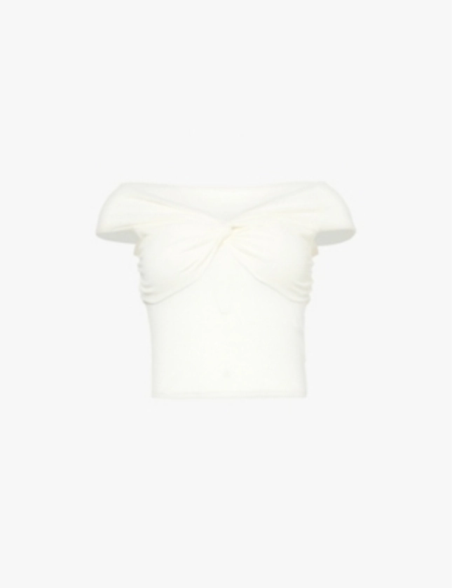 4TH & RECKLESS - Elia V-neck knitted top | Selfridges.com