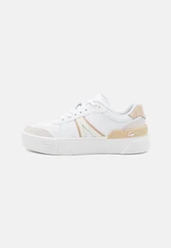 Lacoste L002 EVO 224 - Baskets basses - white/ligt brown/blanc - ZALANDO.FR