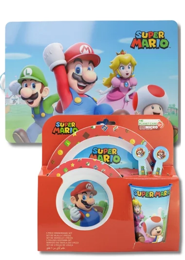 Super Mario Red Dinner Set 6pcs