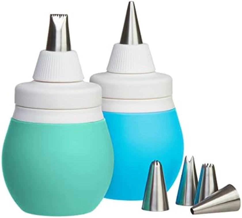 Amazon.com: Prepworks by Progressive 8-Piece Frosting Bulb Decorating Kit, Pastel Blue & Turquoise: Home & Kitchen