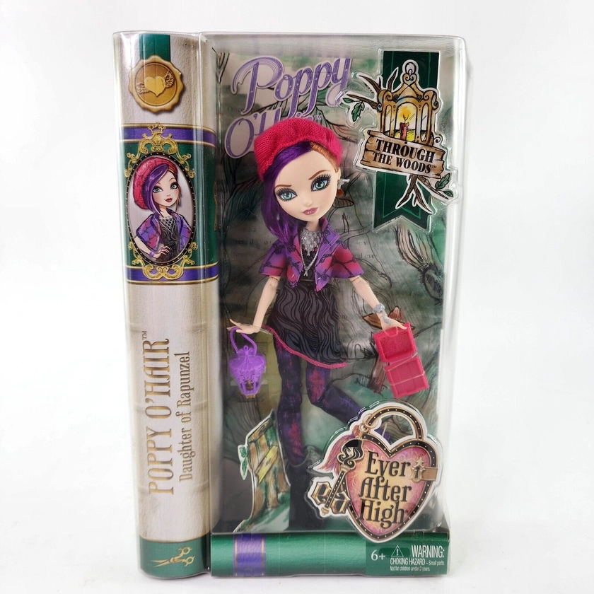 Ever After High Poppy O'Hair Through The Woods Doll Set Mattel 2014 RARE NEW