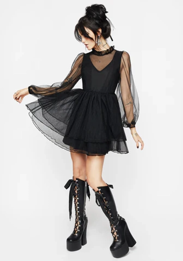 Headhunter Frill Neck Mini Dress