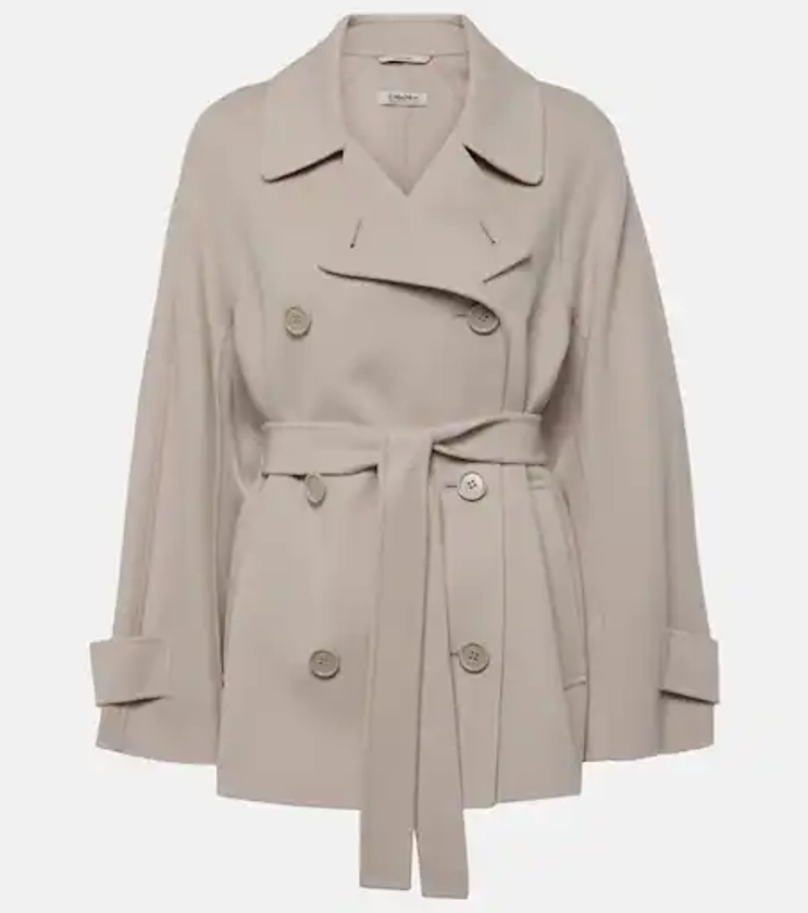 Trench-coat Louis en laine vierge en beige – S Max Mara | Mytheresa