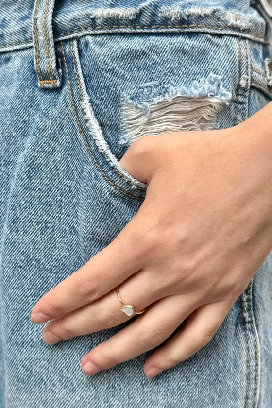 Enamel Heart Ring