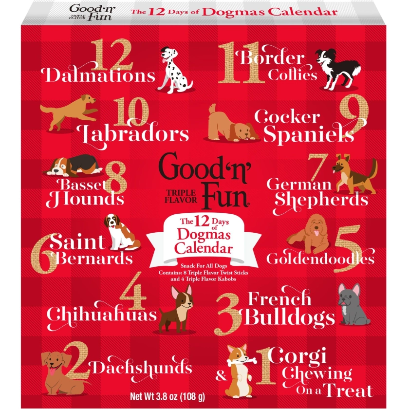 Good 'n' Fun 12 Days of Dogmas Advent Calendar Dog Treats