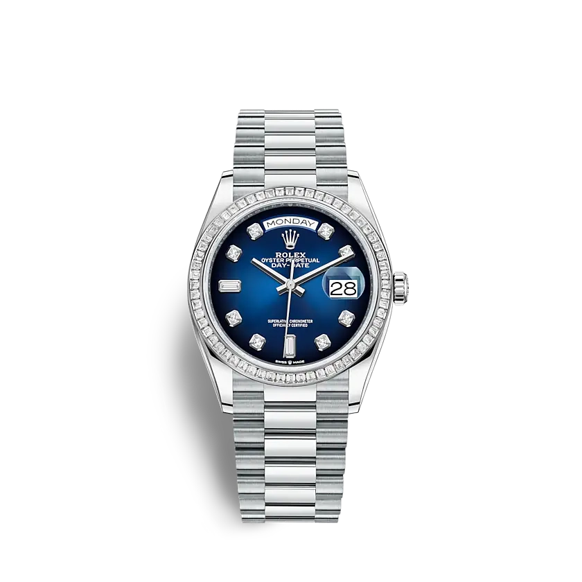 Rolex Day-Date 128396TBR 36mm Blue - Best Place to Buy Replica Rolex Watches | Perfect Rolex