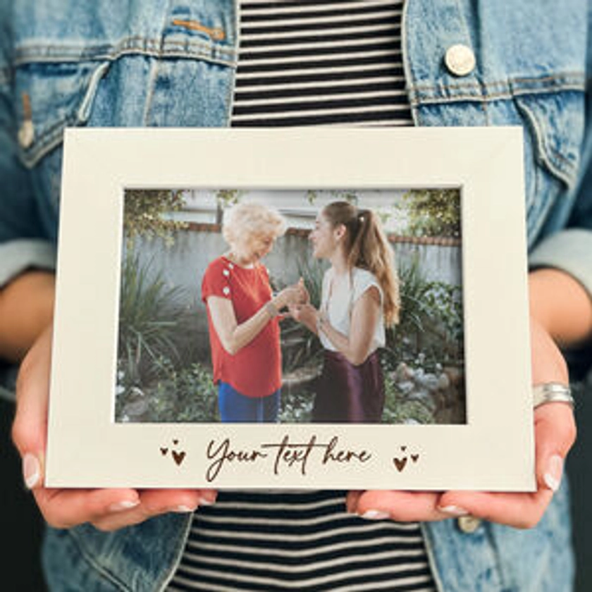 Personalised Picture Frame With Custom Text