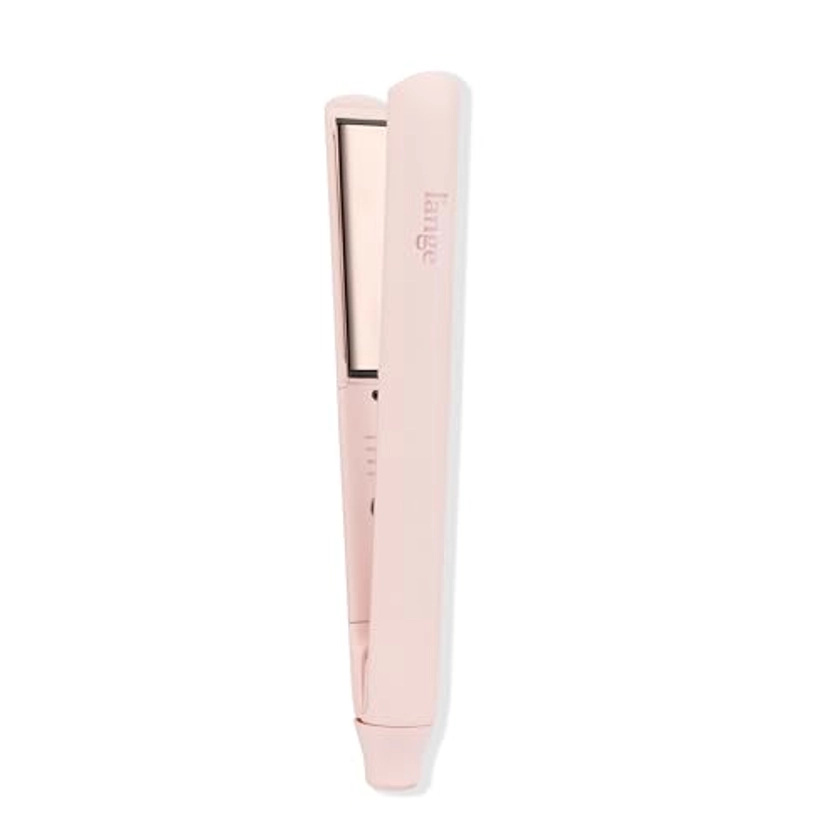 L'ANGE HAIR Straight Forward Titanium Flat Iron – 1” Floating Plates | Dual Voltage | 360° Swivel Cord | Auto Shut-Off | Safety Cool Tips | Ideal for Straightening, Curling, and Waving (Blush)