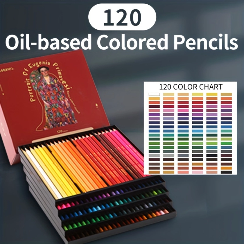 Marie&#39;s olovke u boji, 36/48/72/120 komada profesionalnih uljanih olovaka u boji za bojanje bojanke, darovi za odrasle i umjetnike, vrhunski umjetnički pribor za crtanje, miješanje i nanošenje slojeva