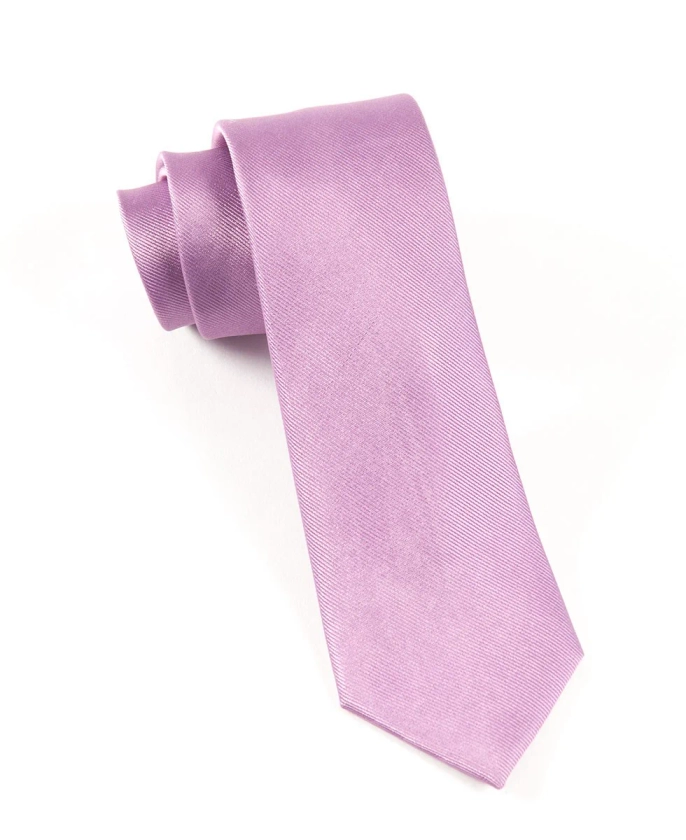 Grosgrain Solid Wisteria Tie | Silk Ties | Tie Bar