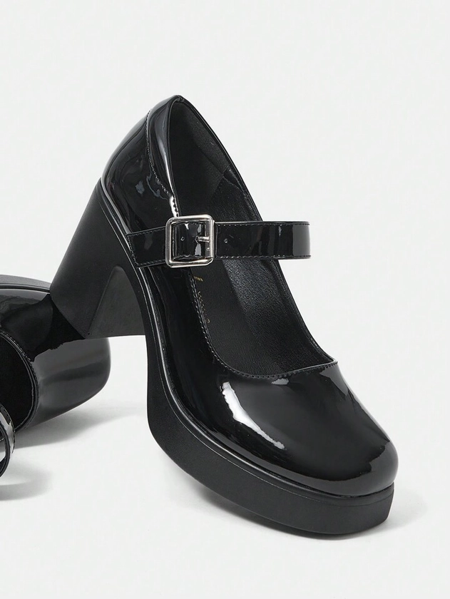 SHEIN MOD Women's Solid Color High Heel Single Shoes | SHEIN USA