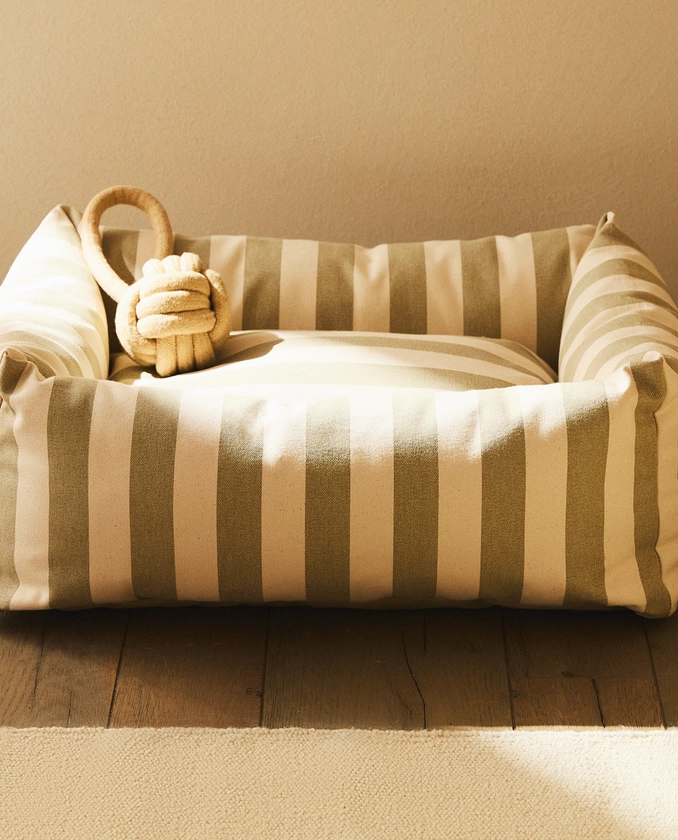 STRIPED COTTON PET BED | Zara Home Spain