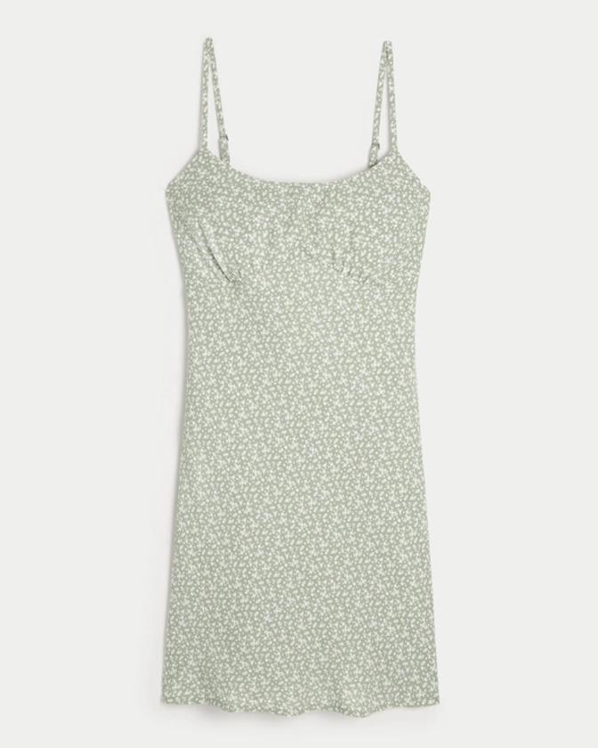 Women's Crepe Open Back Mini Slip Dress | Women's Dresses & Rompers | HollisterCo.com