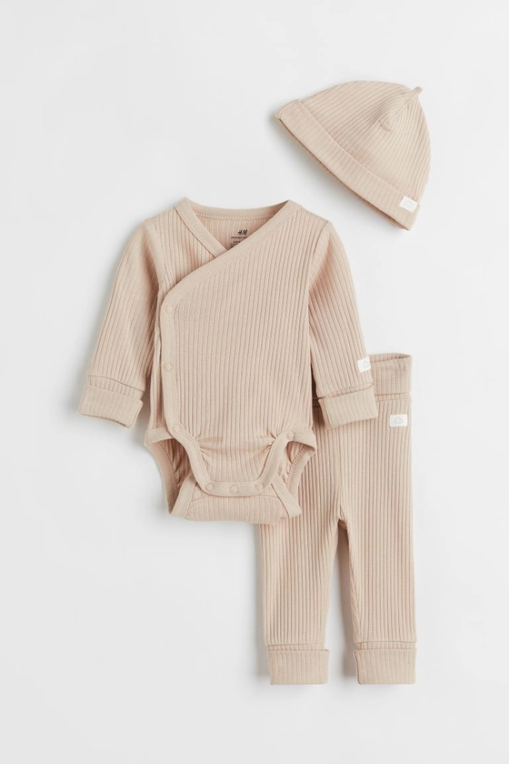 Adjustable-fit set - Light beige - Kids | H&M GB