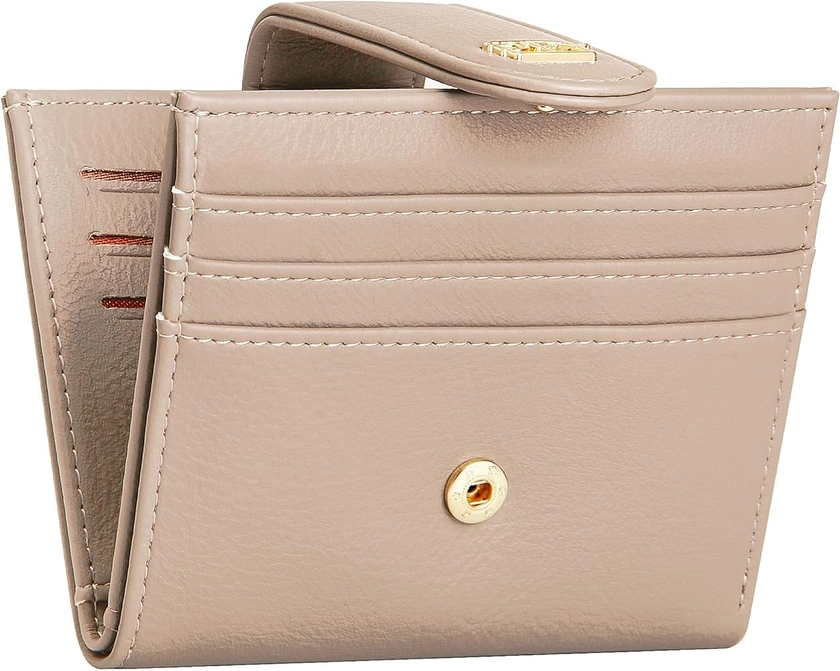 Amazon.com: GEEAD Small Wallets for Women Slim Bifold Credit Card Holder Minimalist Zipper Coin Pocket : Clothing, Shoes & Jewelry