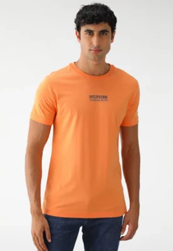 Camiseta Tommy Hilfiger Reta Columbus Ave. NY Laranja