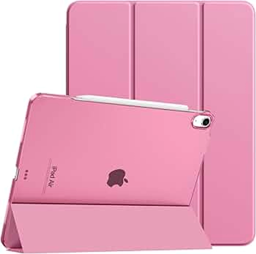 TiMOVO for iPad Air 13 Inch Case M2 2024, Slim Stand Cover for iPad Air 13-inch, Support Touch ID, Auto Wake/Sleep Smart Shell with Translucent Back, iPad Air 13 Case, Fondant Pink
